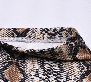 Falda print serpiente