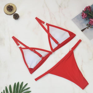 Bikini Triángulo Argollas